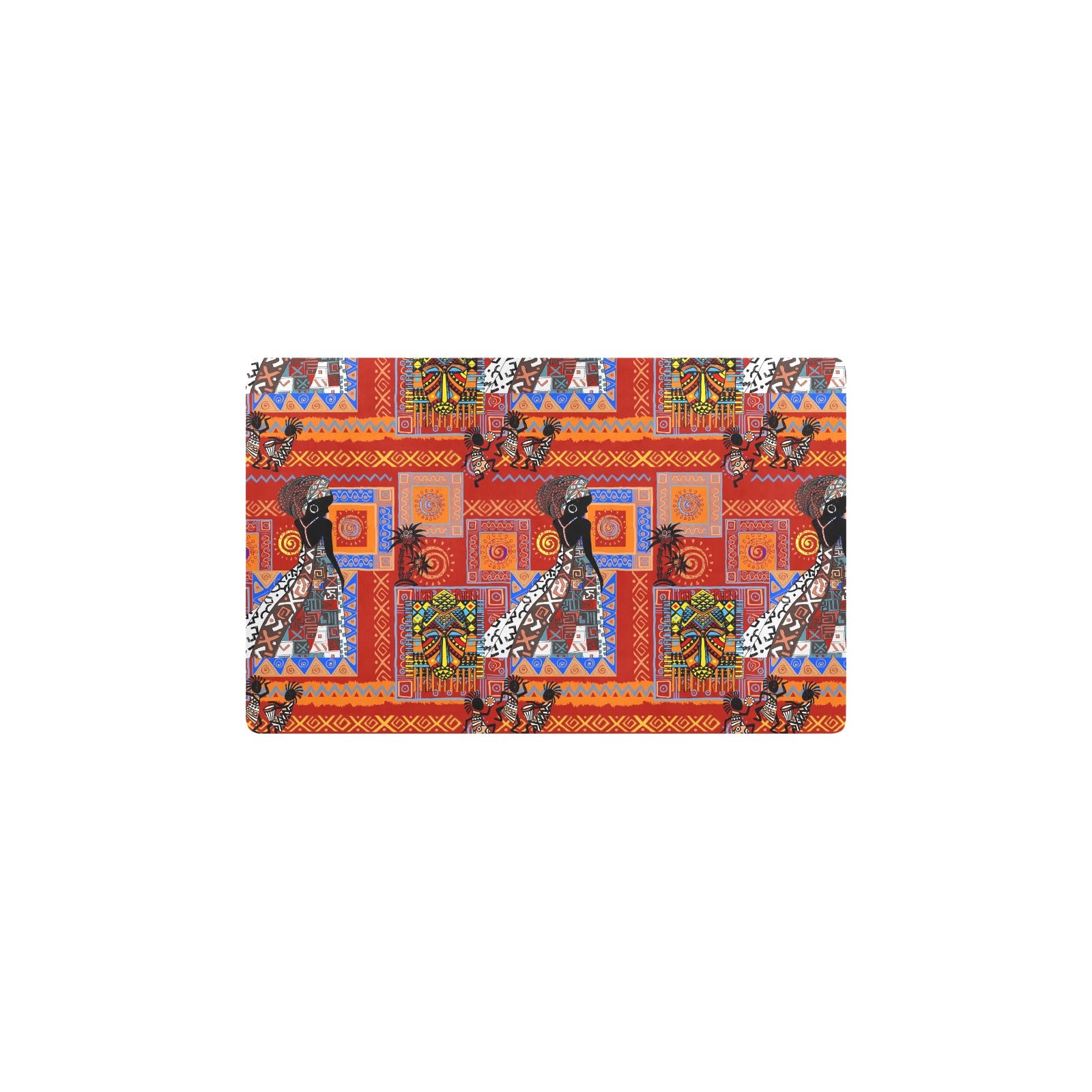 African Print Pattern Kitchen Mat