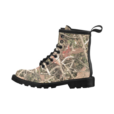 Camouflage Realistic Tree Authumn Print Women's Boots