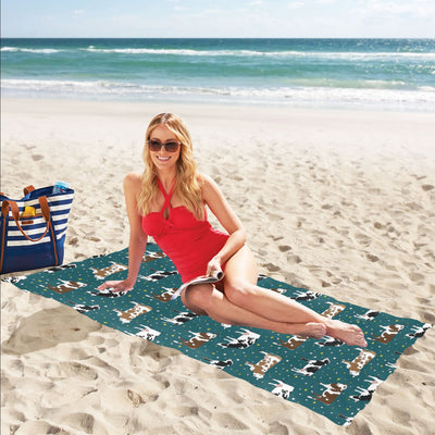 Cattle Print Design LKS404 Beach Towel 32" x 71"