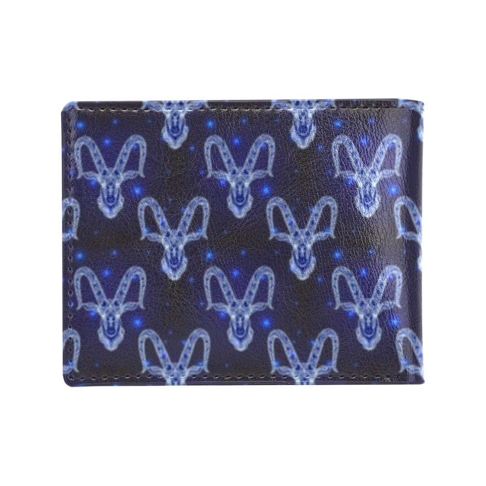 Goat Print Design LKS401 Men's ID Card Wallet