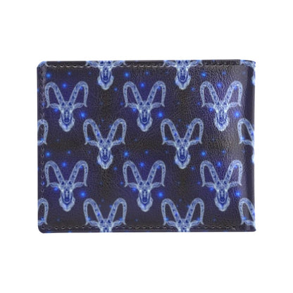 Goat Print Design LKS401 Men's ID Card Wallet