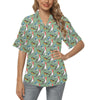 Birds Pattern Print Design 07 Women's Hawaiian Shirt