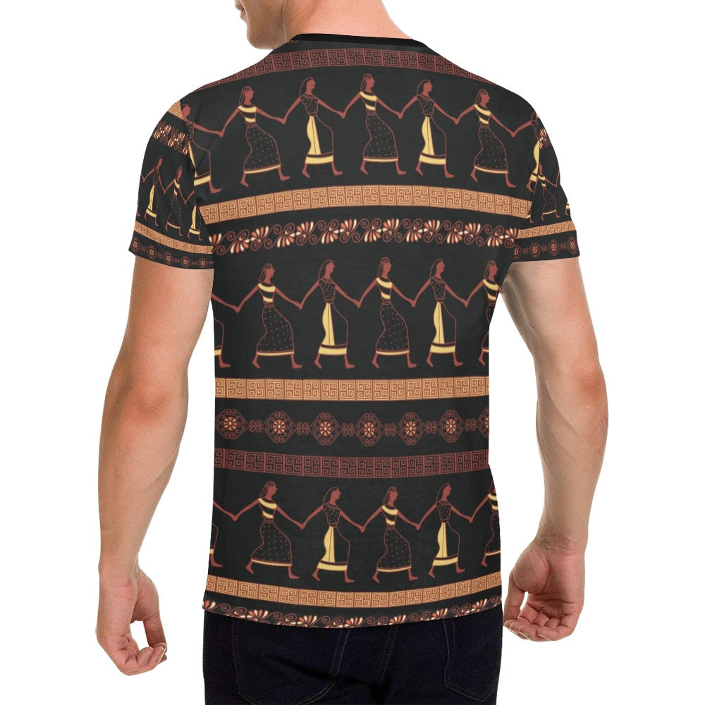 Ancient Greek Human Print Design LKS306 Men's All Over Print T-shirt