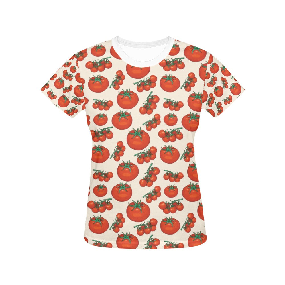 Tomato Print Design LKS302 Women's  T-shirt