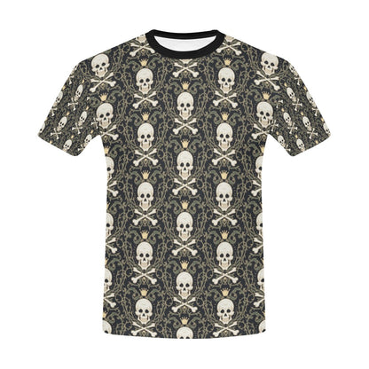 Skull King Print Design LKS307 Men's All Over Print T-shirt