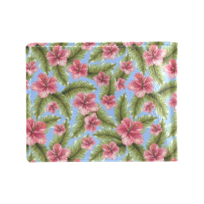 Tropical Flower Print Design LKS301 Men's ID Card Wallet
