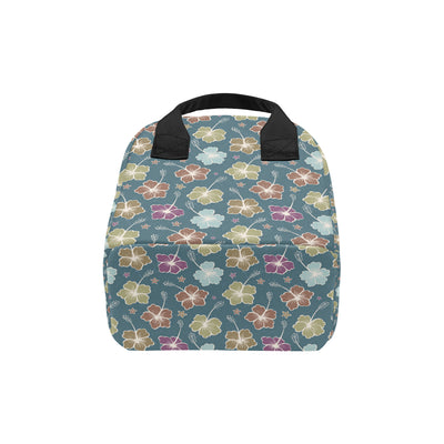 Hibiscus Pattern Print Design HB033 Insulated Lunch Bag