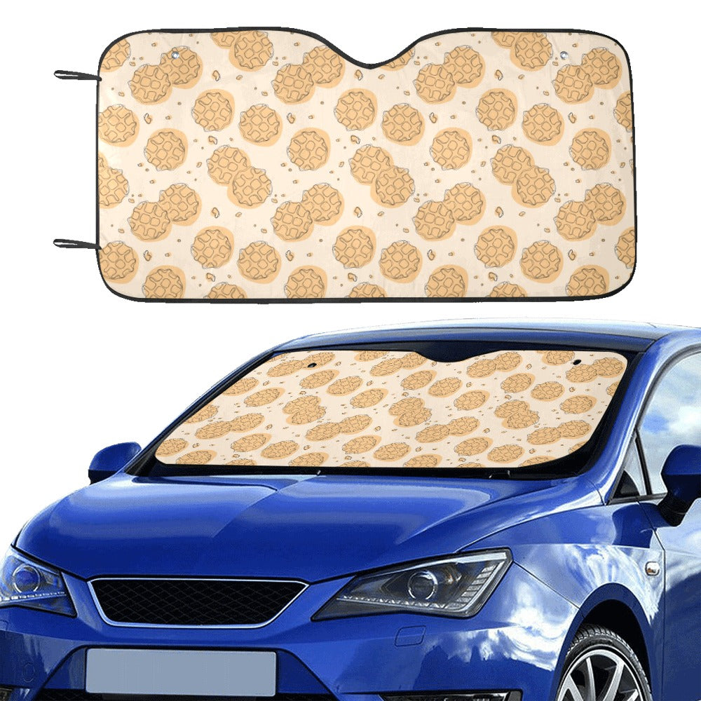 Waffle Print Design LKS303 Car front Windshield Sun Shade