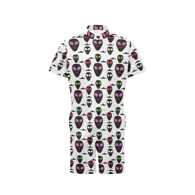 Alien Pattern Print Design 06 Men's Romper