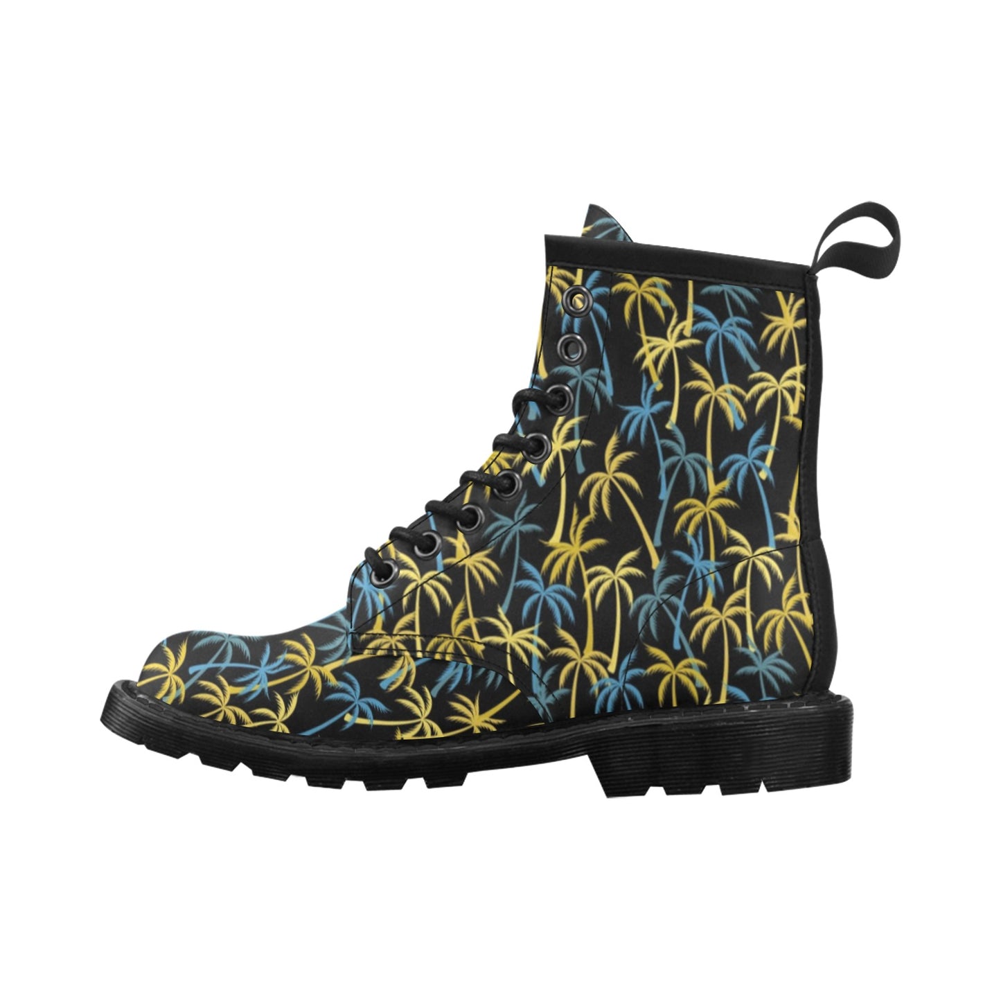 Palm Tree Pattern Women's Boots