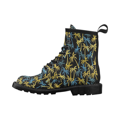 Palm Tree Pattern Women's Boots