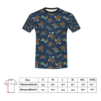 Sea Turtle Print Design LKS3011 Men's All Over Print T-shirt