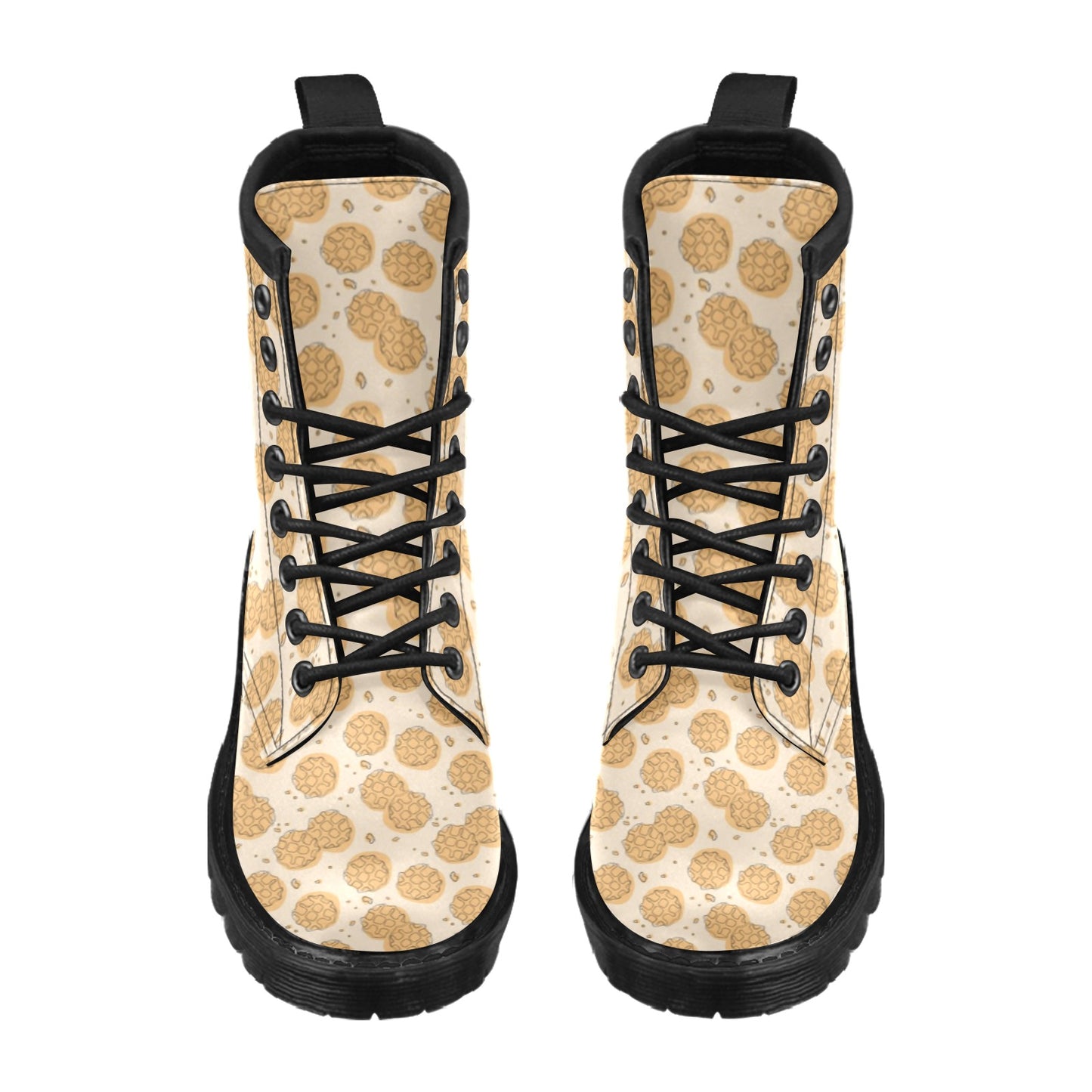 Waffle Print Design LKS303 Women's Boots