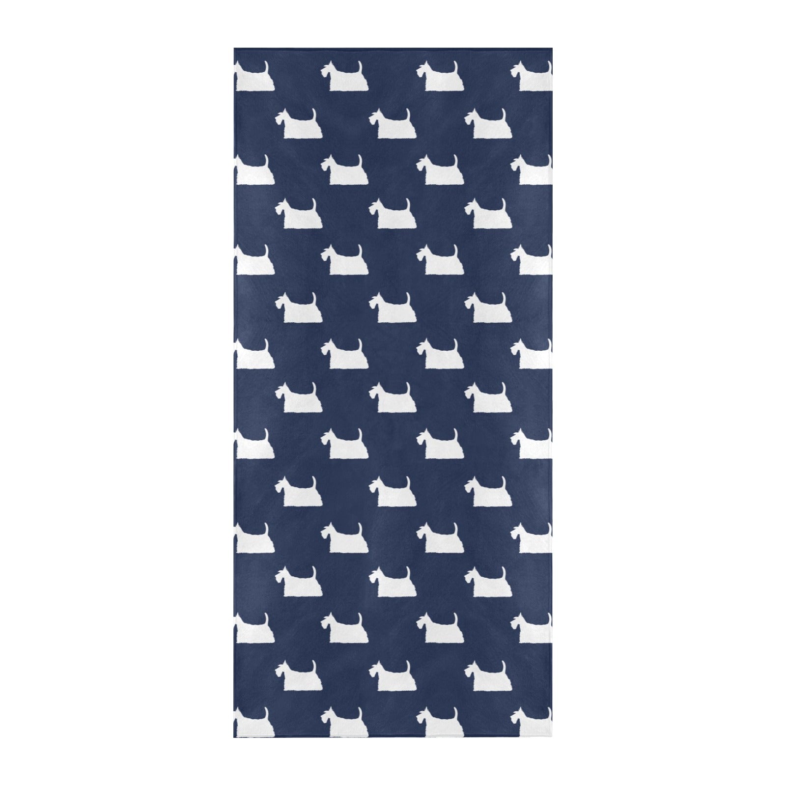 Scottish Terriers Print Design LKS303 Beach Towel 32" x 71"