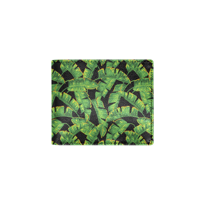 Banana Leaf Pattern Print Design 03 Men's ID Card Wallet