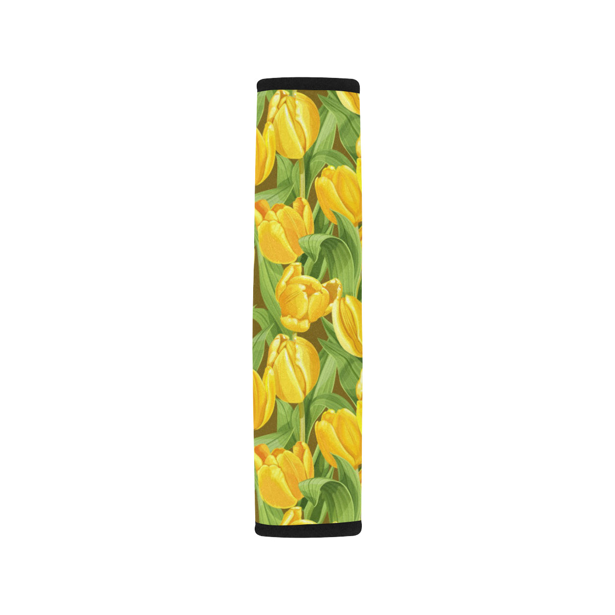 Tulip Yellow Pattern Print Design TP010 Car Seat Belt Cover