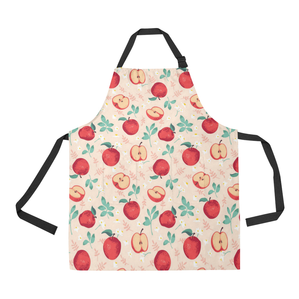 Apple Pattern Print Design AP06 Apron with Pocket