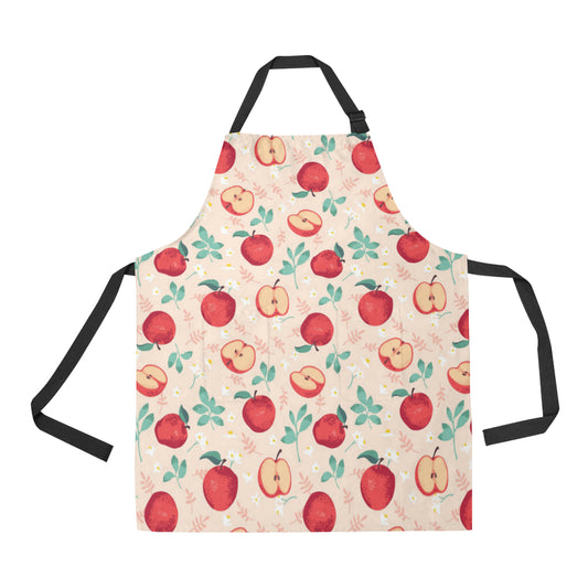 Apple Pattern Print Design AP06 Apron with Pocket