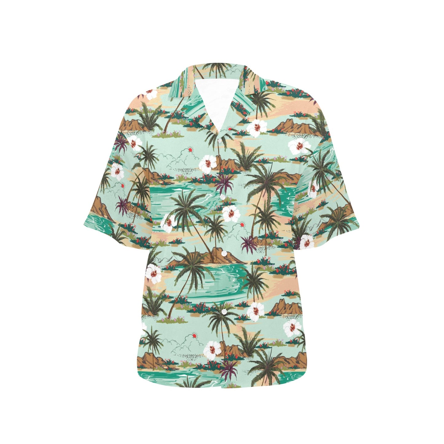 Pacific island Pattern Print Design A03 Women's Hawaiian Shirt