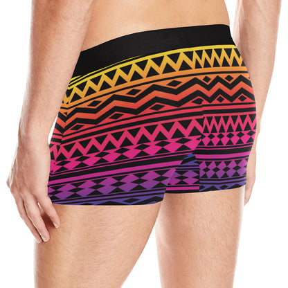 Rainbow Tribal Pattern Print Design A02 Men's Boxer Briefs