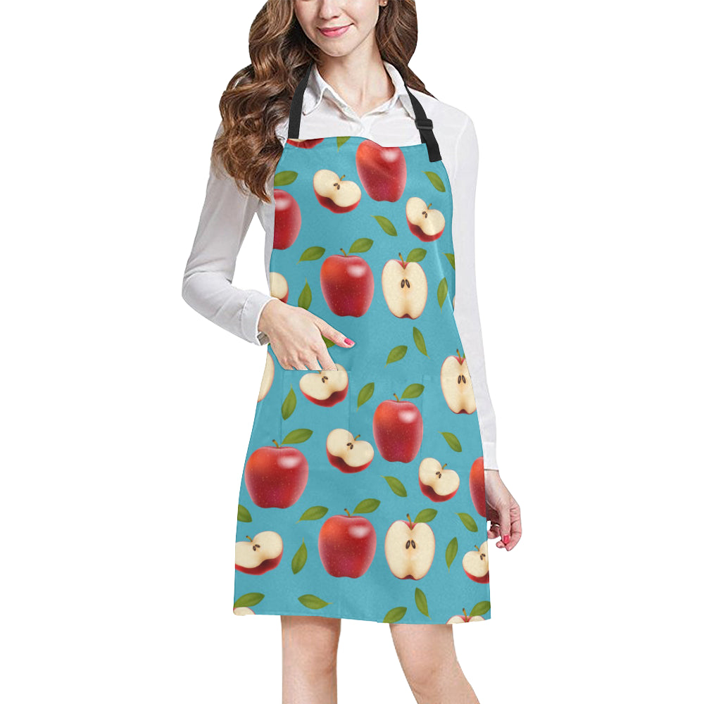 Apple Pattern Print Design AP012 Apron with Pocket