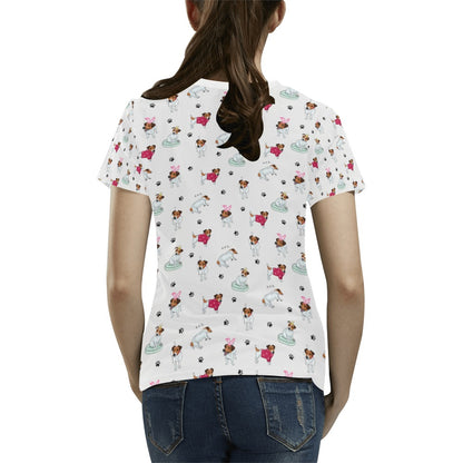 Russell Terriers Print Design LKS308 Women's  T-shirt