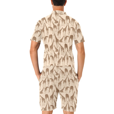 Giraffe Pattern Design Print Men's Romper