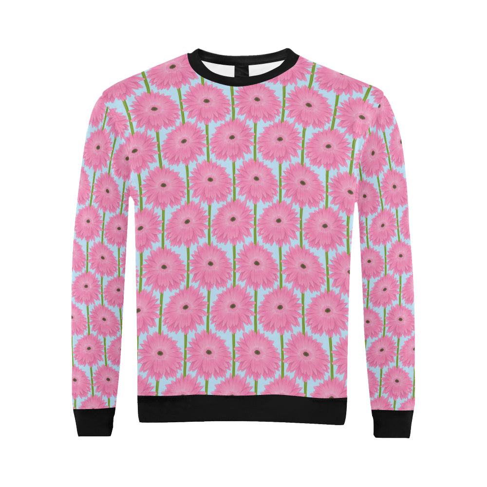 Gerberas Pattern Print Design GB01 Men Long Sleeve Sweatshirt
