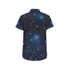 Night sky Pattern Print Design A02 Men's Short Sleeve Button Up Shirt