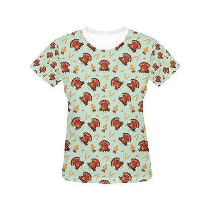 Thanksgiving Print Design LKS309 Women's  T-shirt