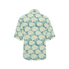 Wave Japan Style Print Design LKS302 Women's Hawaiian Shirt