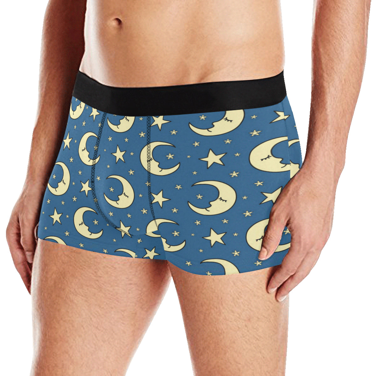 Moon Night Pattern Print Design 03 Men's Boxer Briefs