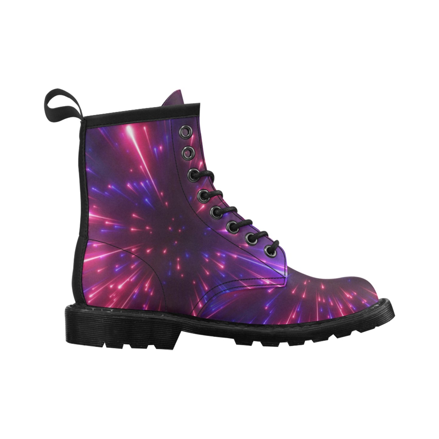 Celestial Purple Blue Neon Speed Light Women's Boots