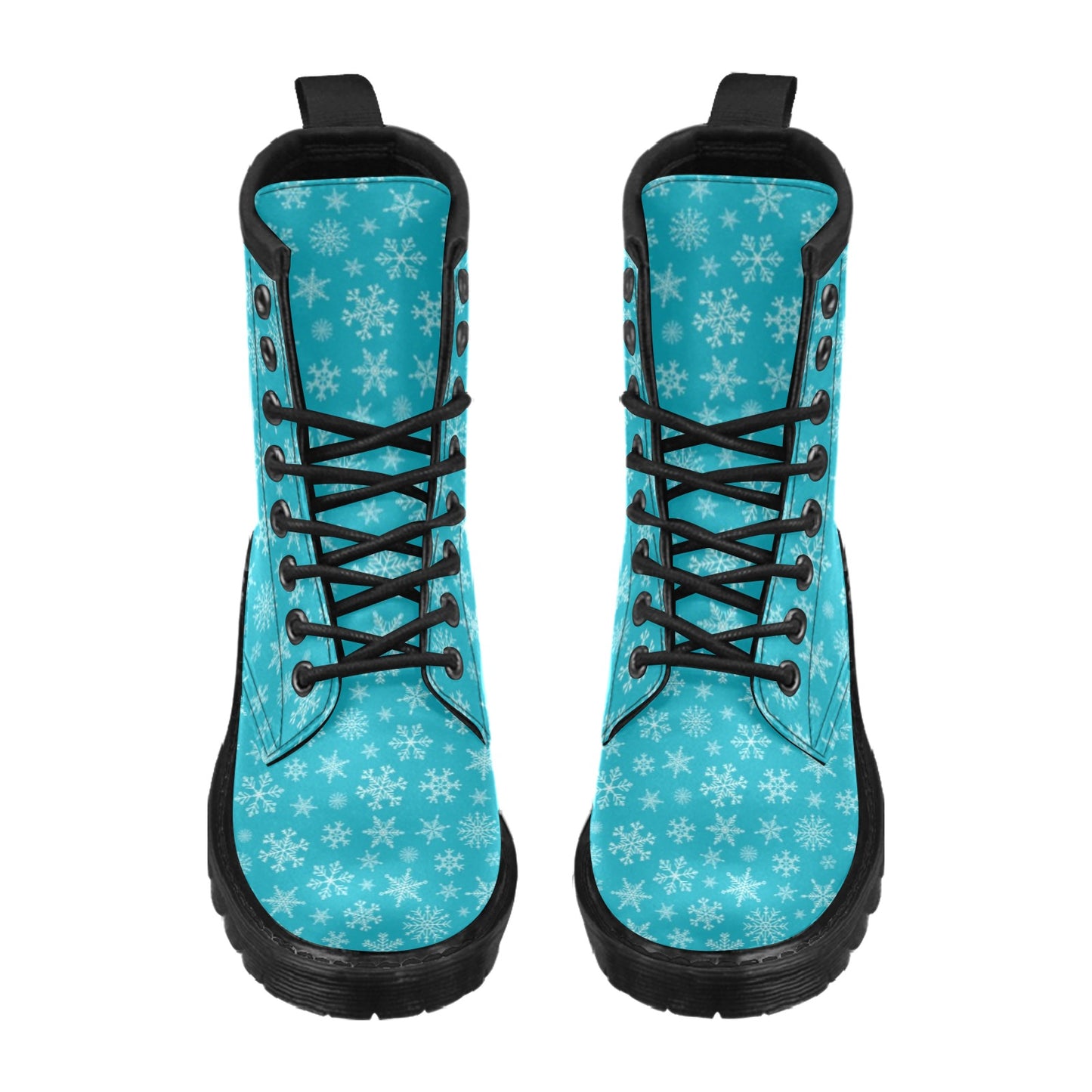 Snowflake Print Design LKS304 Women's Boots
