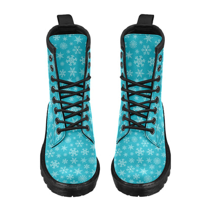 Snowflake Print Design LKS304 Women's Boots