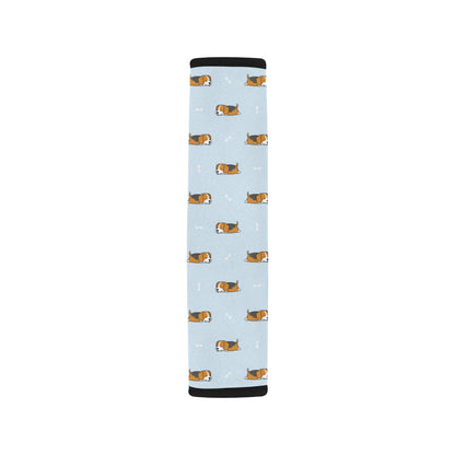 Beagle Pattern Print Design 06 Car Seat Belt Cover
