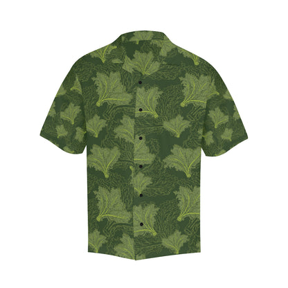 Kale Pattern Print Design 01 Men's Hawaiian Shirt