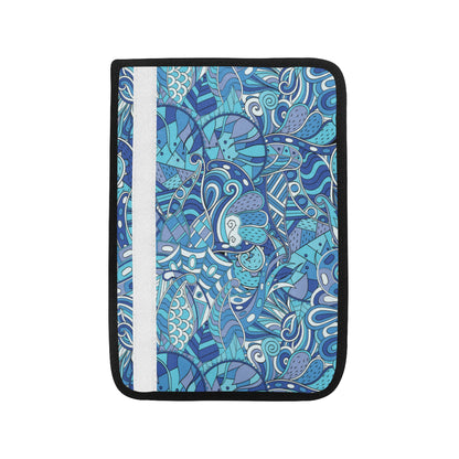 Funky Retro Pattern Print Design A02 Car Seat Belt Cover