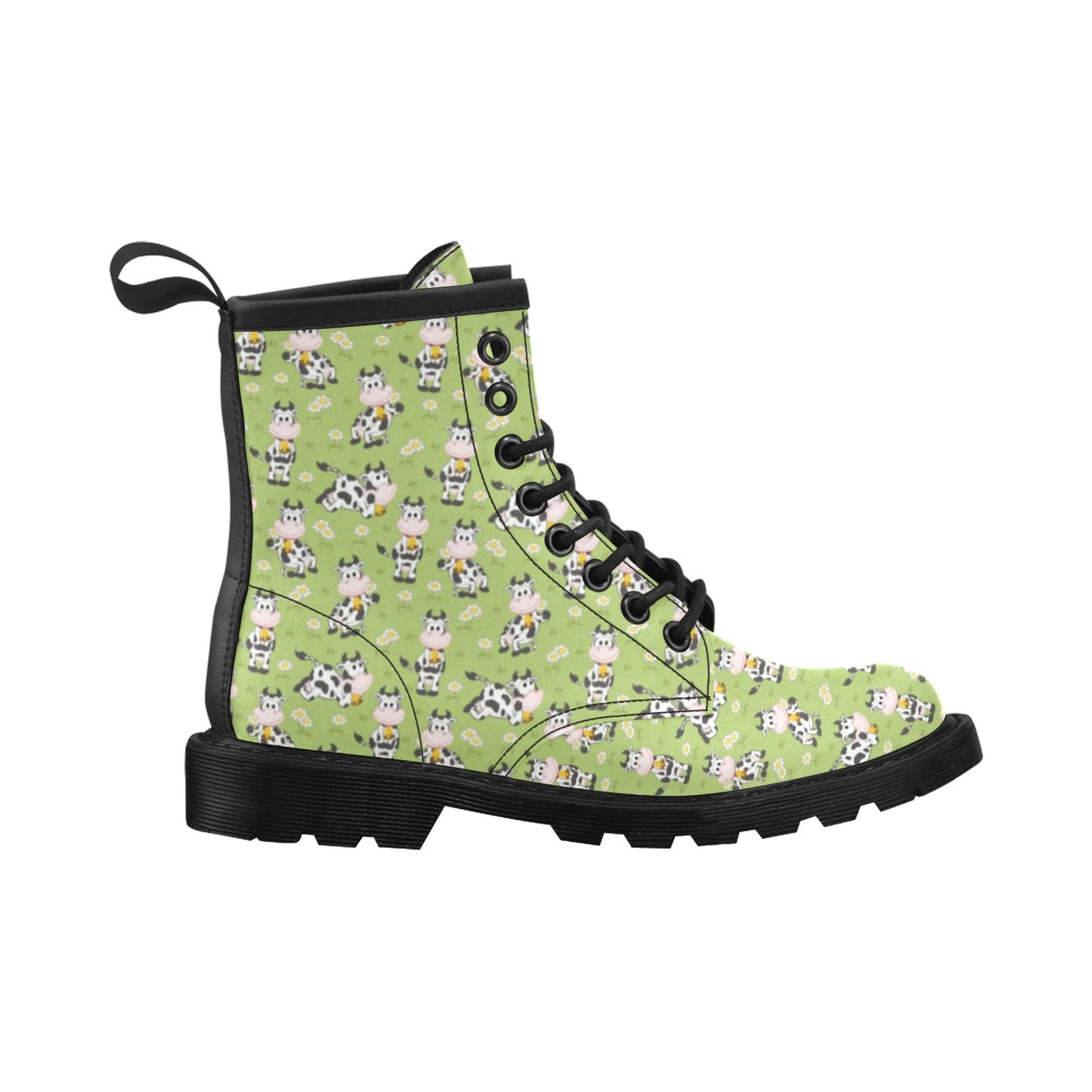 Cattle Print Design LKS401 Women's Boots