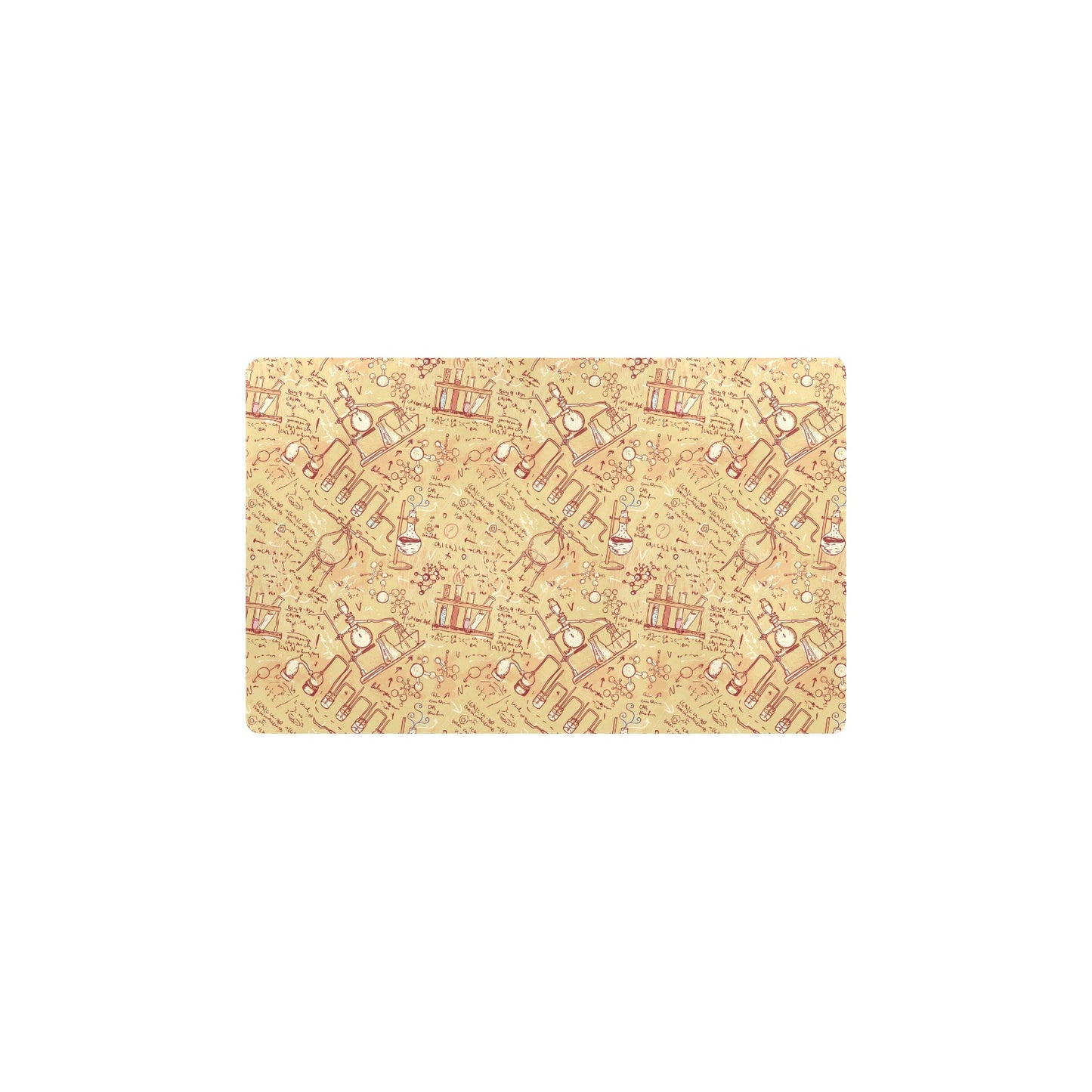 Chemical Pattern Print Design 01 Kitchen Mat