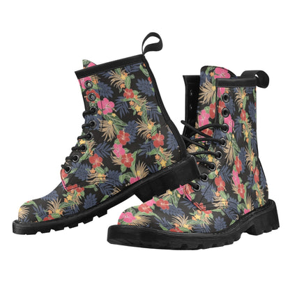 Hawaiian Themed Pattern Print Design H011 Women's Boots