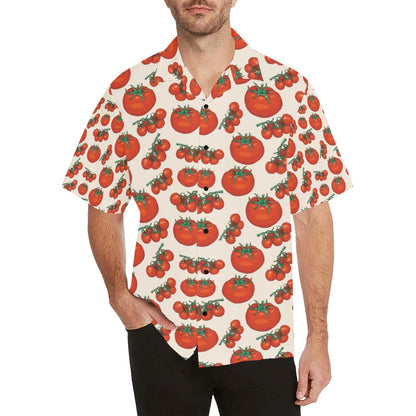 Tomato Print Design LKS302 Men's Hawaiian Shirt