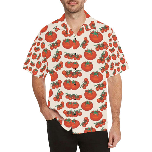 Tomato Print Design LKS302 Men's Hawaiian Shirt