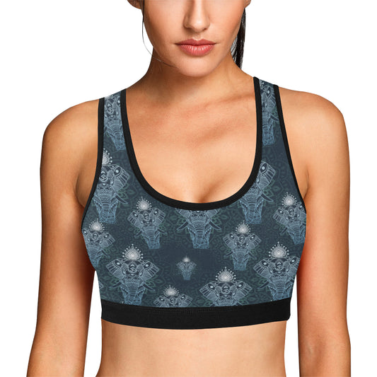 Elephant Mandala Sports Bra