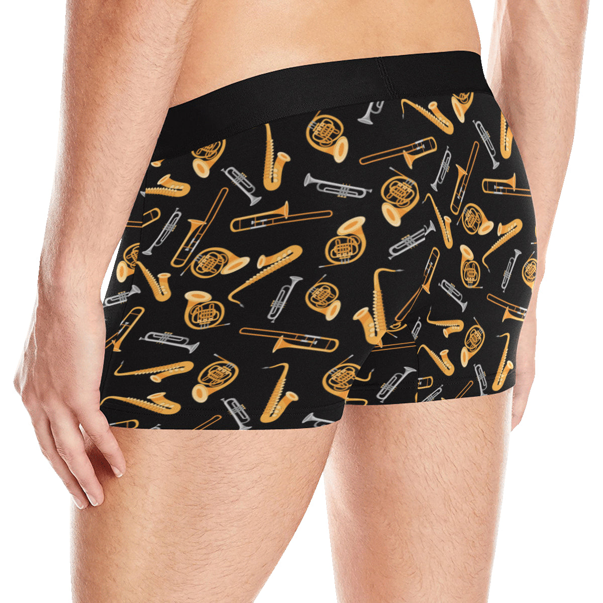 Jazz Pattern Print Design 01 Men's Boxer Briefs