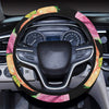 Amaryllis Pattern Print Design AL09 Steering Wheel Cover with Elastic Edge