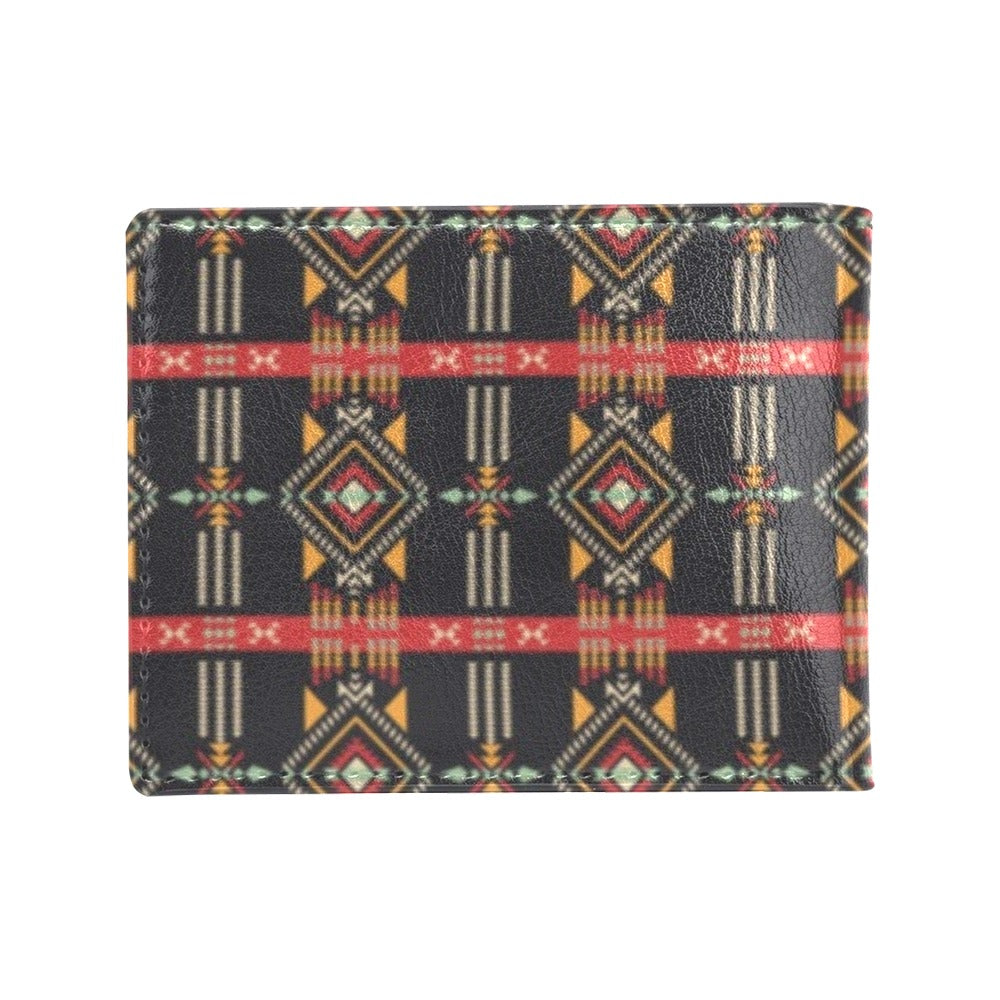 Southwest Pattern Print Design LKS303 Men's ID Card Wallet