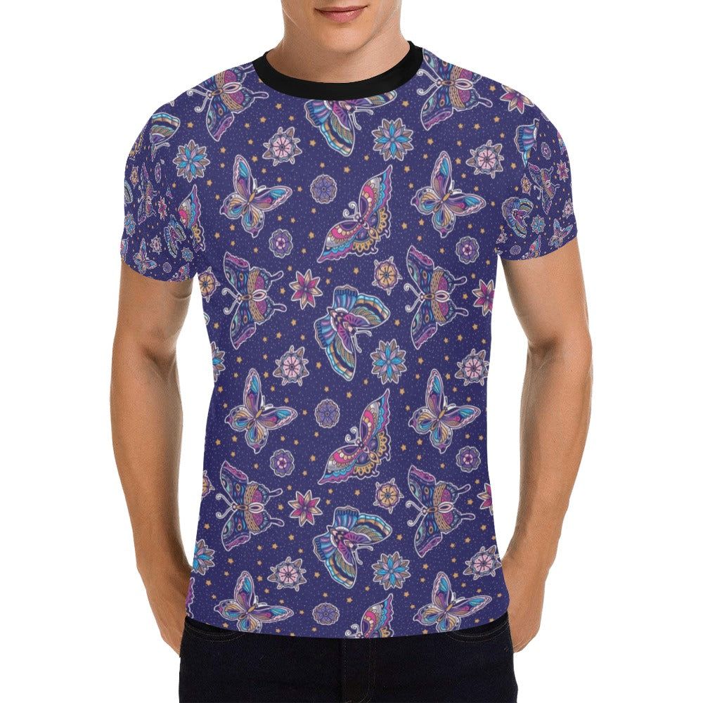 Butterfly Print Design LKS303 Men's All Over Print T-shirt