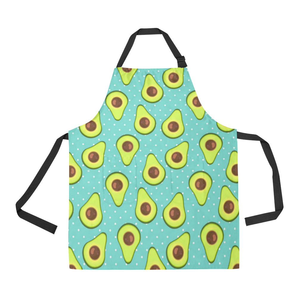 Avocado Pattern Print Design AC012 Apron with Pocket