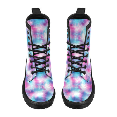 Tie Dye Blue Pink Women's Boots